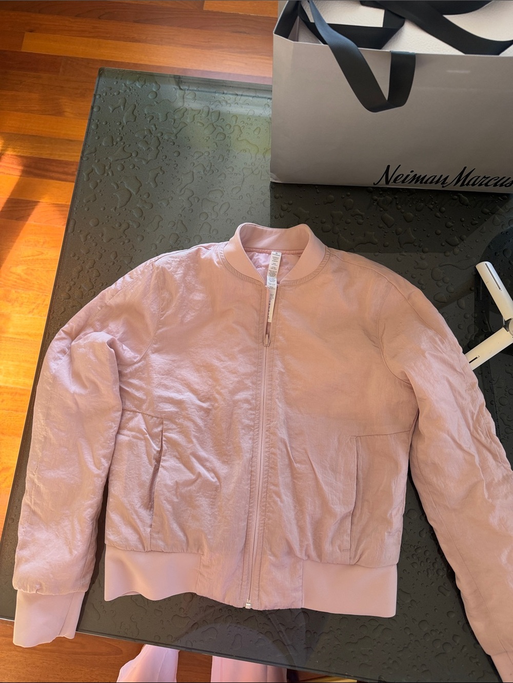lululemon athletica Light Pink Bomber Jacket